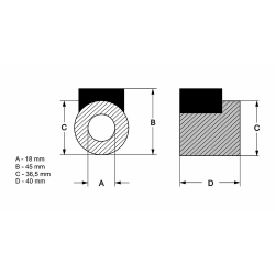 2001359LG Zavojnica ventila za ulje 24V 18x40 mm s kabelom 4,5 m i utikač Molex